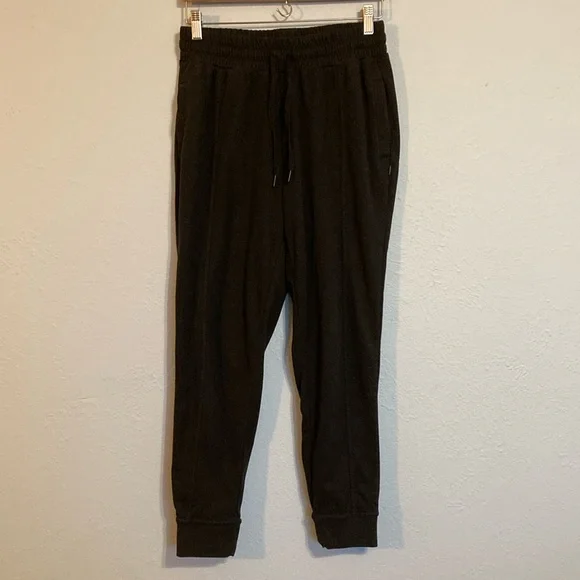 Mondetta Womens Size M Black Fleece Joggers Leggings Pants Cozy Elastic Waist - Picture 1 of 10